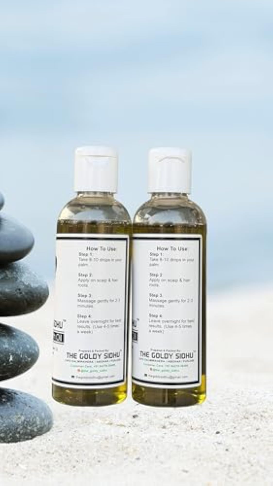 Natural Growth Herbal Oil for Hair Care, Pack of 2